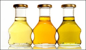 bottles of cooking oil